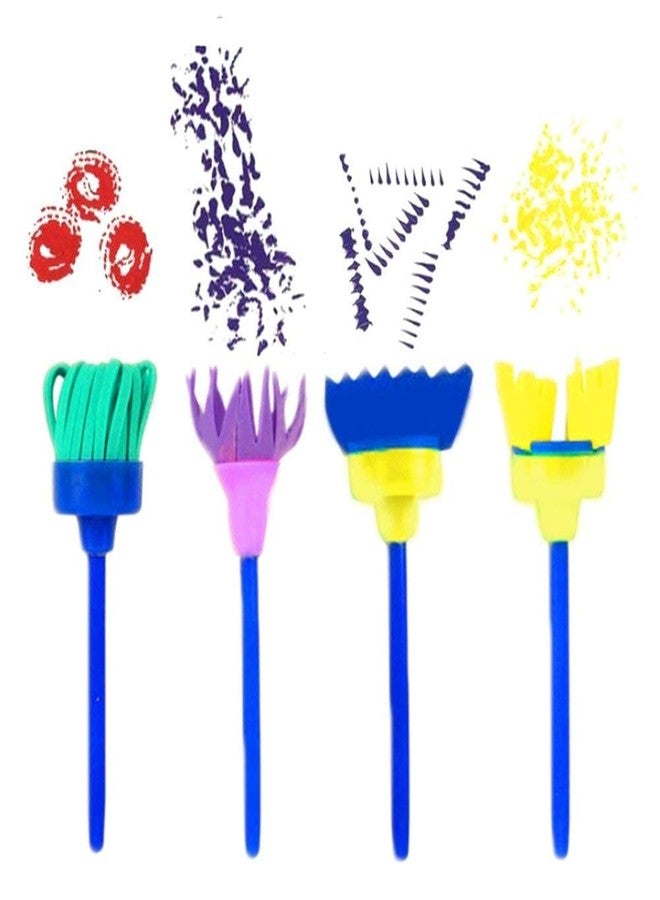 آرت بي ألوان أصابع الأطفال من آرت بي، 6 ألوان، قابلة للغسل، غير سامة، مع مجموعة من 6 فرش إسفنجية. - Image 3